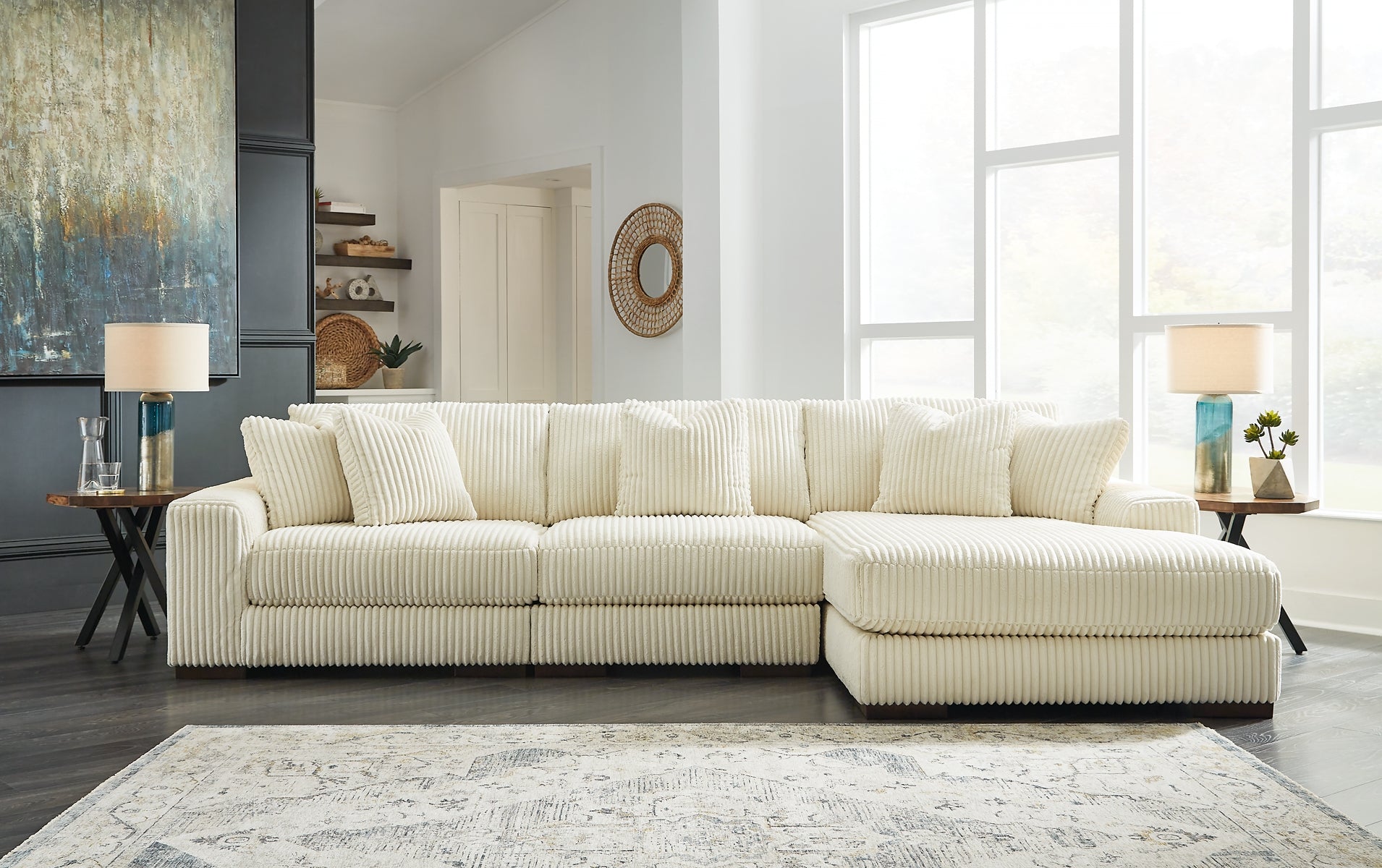 Lindyn 3Piece Sectional with Chaise University Furniture Gallery