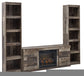 Derekson 3-Piece Entertainment Center with Electric Fireplace
