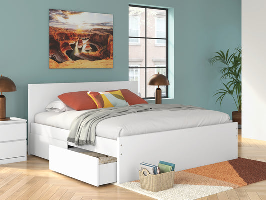 Onita King Panel Platform Bed with Storage
