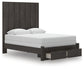 Fraluna Queen Panel Storage Bed with Mirrored Dresser