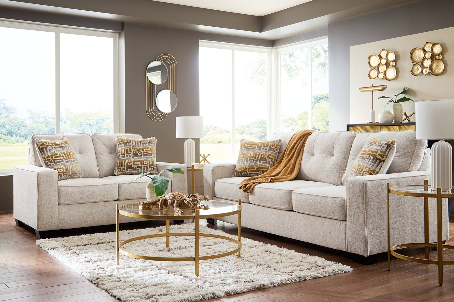 Larimer Sofa and Loveseat