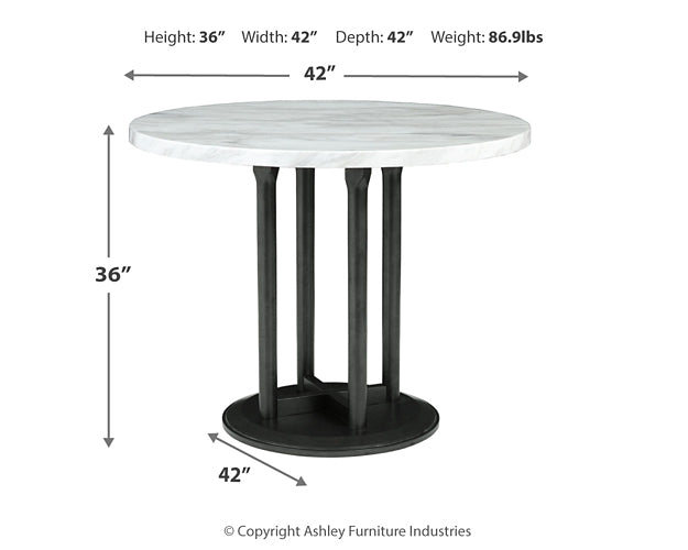 Centiar Round DRM Counter Table